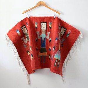 COPY - VINTAGE AZTEC MAYAN MEXICO WALL HANGING WO…